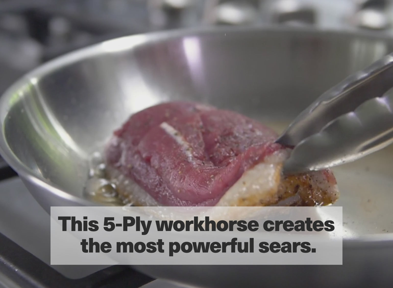 The Misen Stainless Skillet is a 5-ply workhorse that creates the most powerful sears.