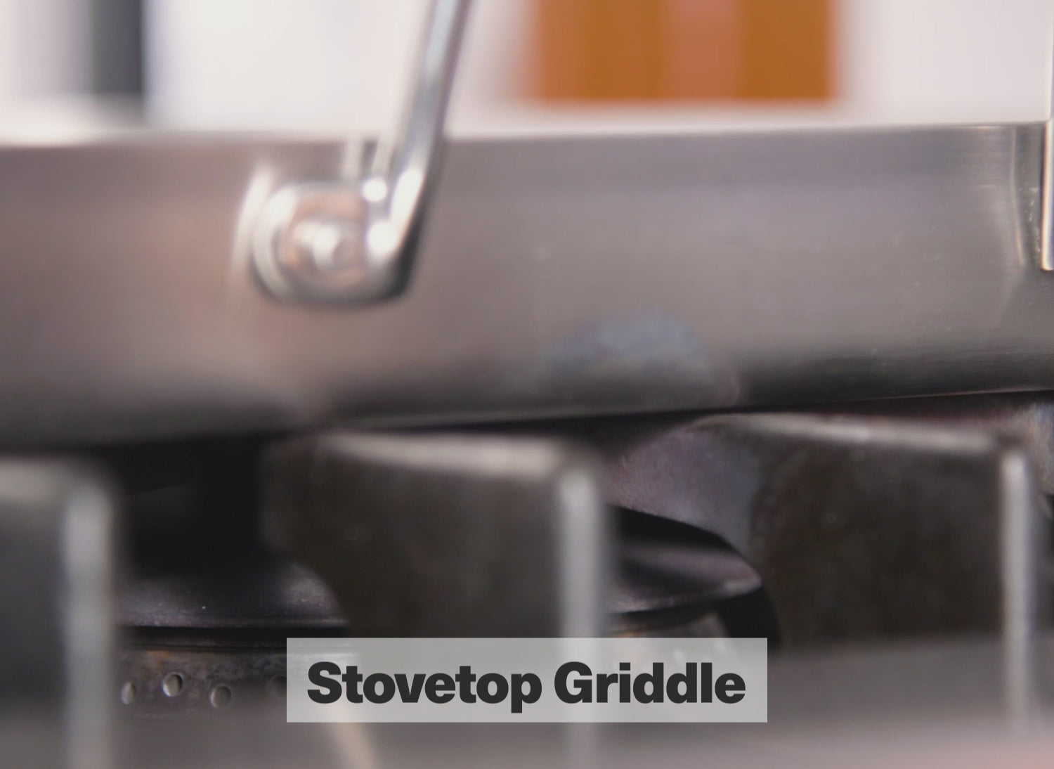 The Misen Roasting Pan can be used in three different ways, such as a stovetop griddle.