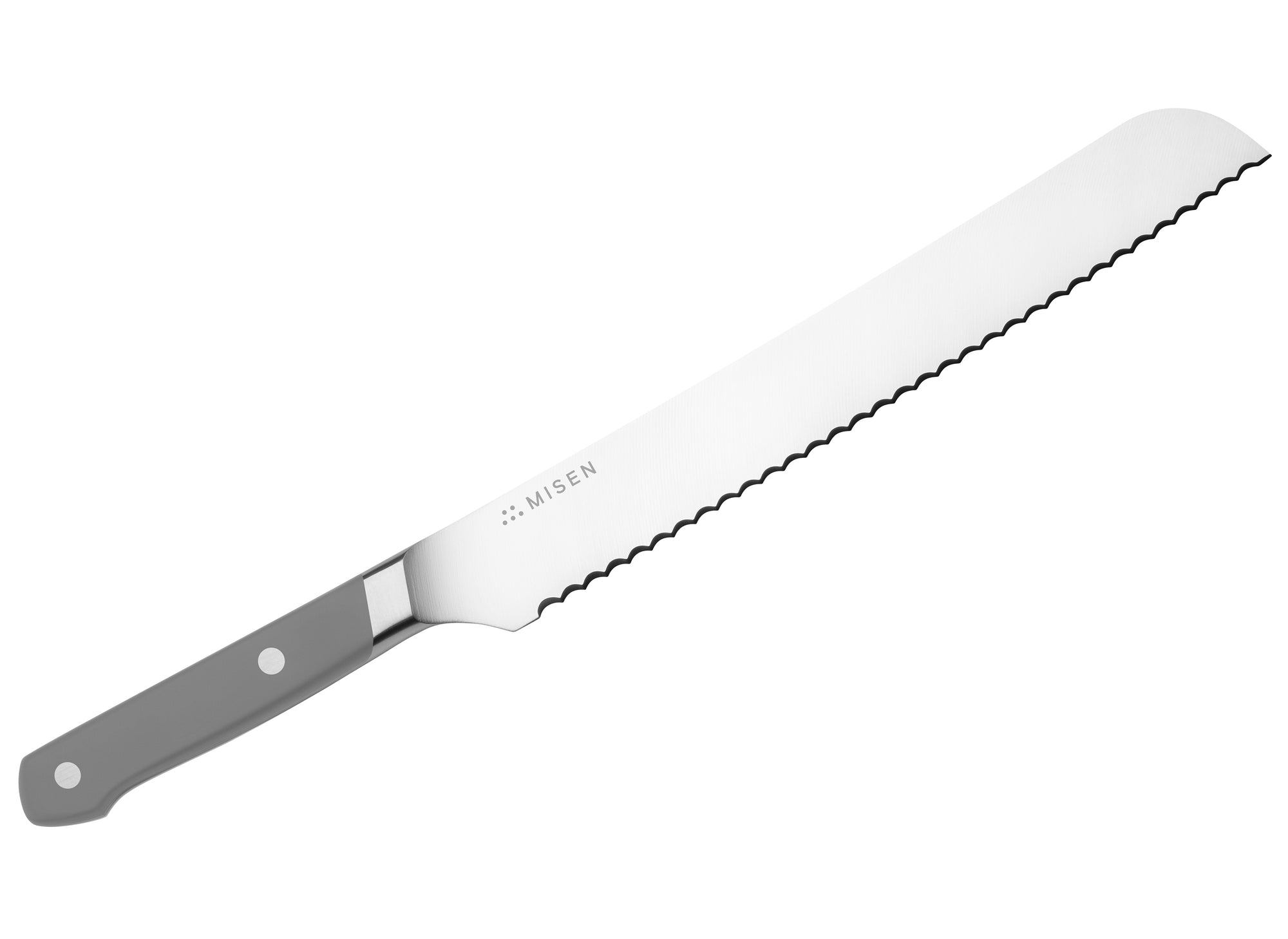 Misen Serrated Knife in gray