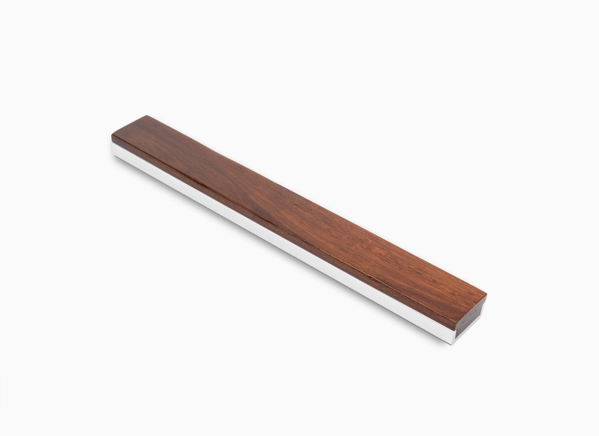Misen Magnetic Knife Strip in carbonized acacia wood